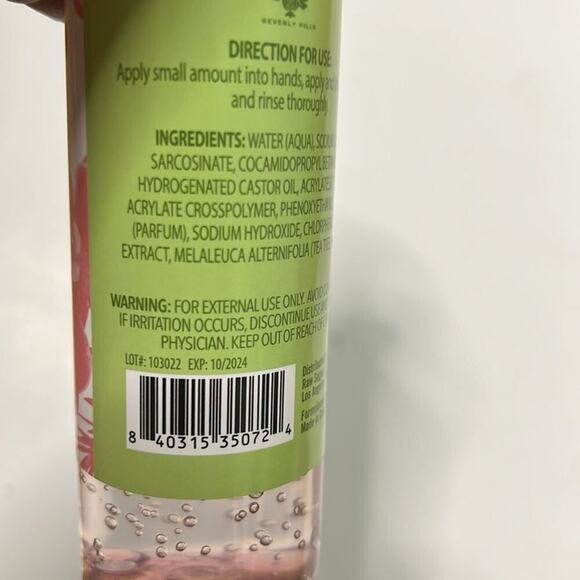 BOLERO REVIVE FACIAL CLENSER WILD ORCHID & TEA TREE SIZE 5 fl Oz 147.8 ml - Picture 5 of 5